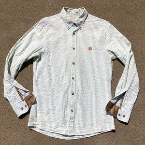 Men’s Selected Homme Slim Striped Seersucker // S